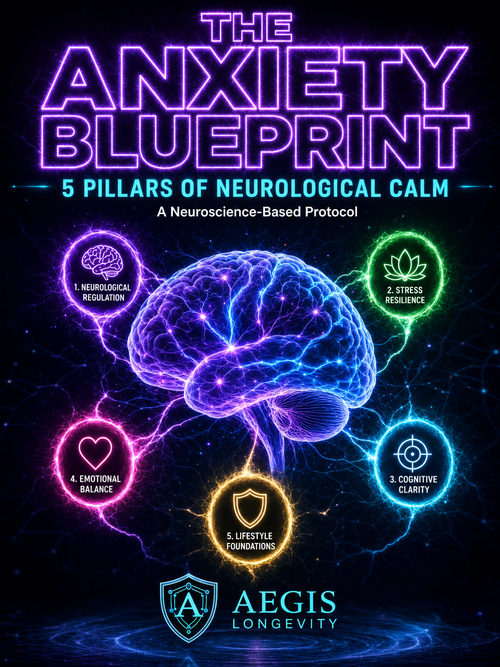 The Anxiety Blueprint: 5 Pillars of Neurological Calm — eBook Cover